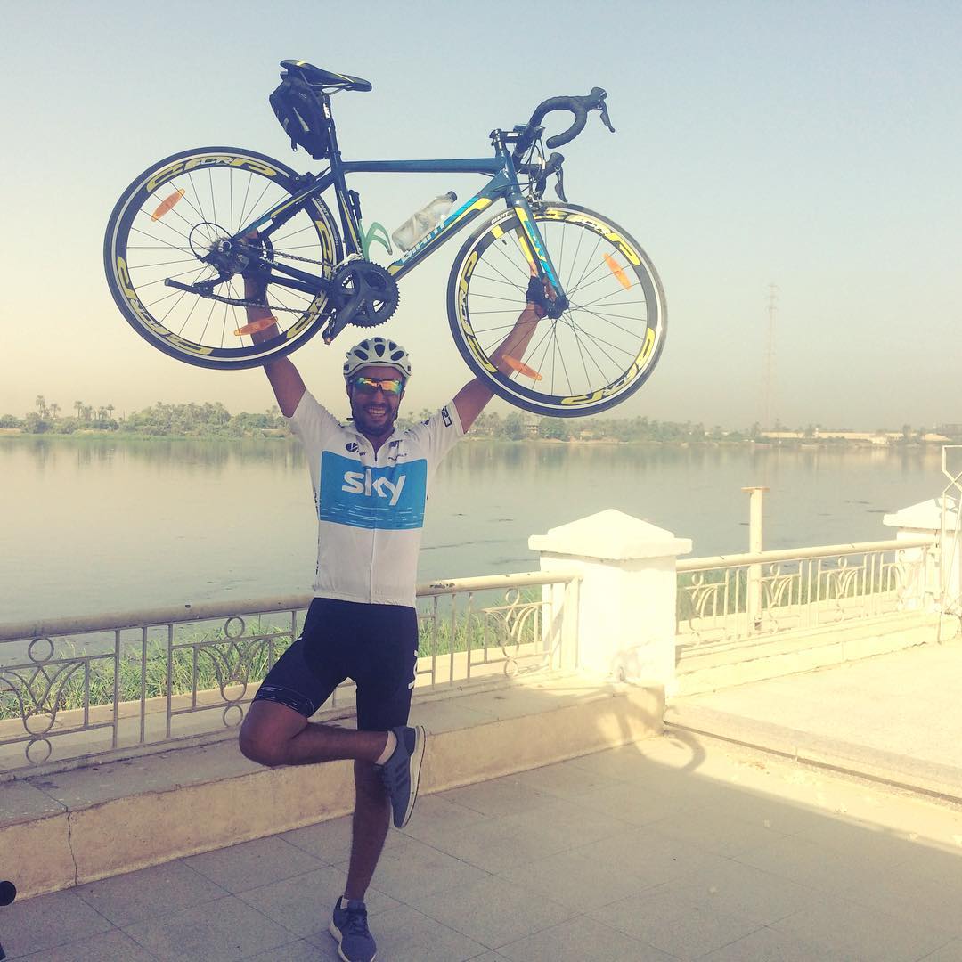 صورة للدراجة الجديدة الأخيرة من أمام كورنيش النيل في قنا