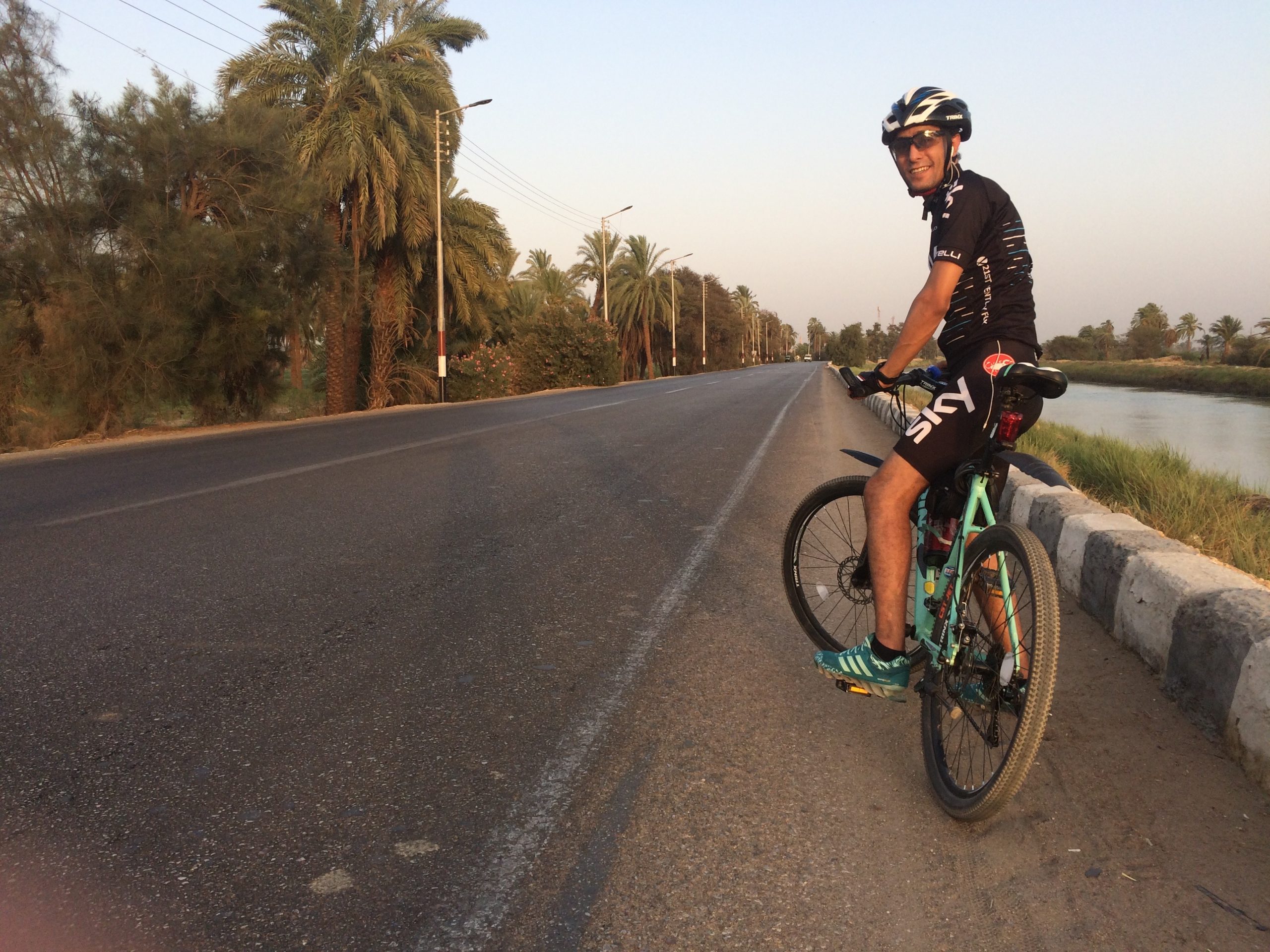 صورة أول دراجة هوائية في أحد التمارين